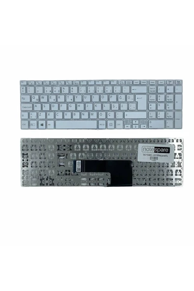 Sony Uyumlu Vaio Fit SVF1532W1E, SVF1532W4E, SVF1532WST Klavye TR Beyaz ürün görseli 1
