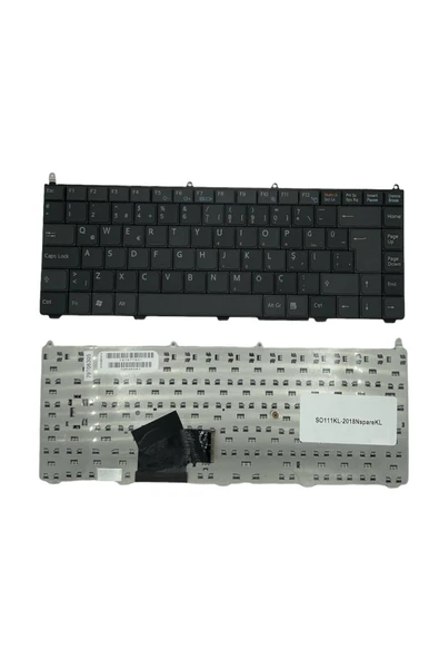 Sony Uyumlu Vaio VGN-AR11B, VGN-AR11M, VGN-AR11MR, VGN-AR11S Klavye TR Siyah ürün görseli 1