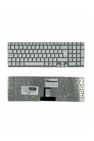 Sony Uyumlu Vaio VPCEB1M0E, VPCEB1M1E, VPCEB1M1R, VPCEB1S0E Klavye TR Beyaz ürün görseli 1