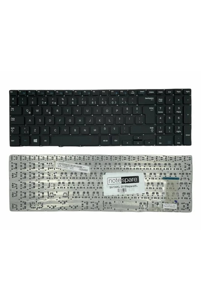 Samsung Uyumlu NP510R5E, NP630Z5J, NP510R5E-S01TR Klavye TR Siyah ürün görseli 1