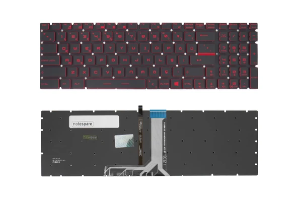 MSI Uyumlu GE62 7RD, GE62 7RE, GE62VR-6RF, GE62VR-7RF Klavye TR Işıklı - Kırmızı Aydınlatma ürün görseli 1