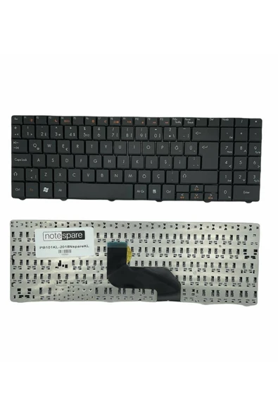 eMachines ile Uyumlu E625, E627, E628, E630, G630, G630G, G720, G725 Notebook Klavye Siyah TR ürün görseli 1