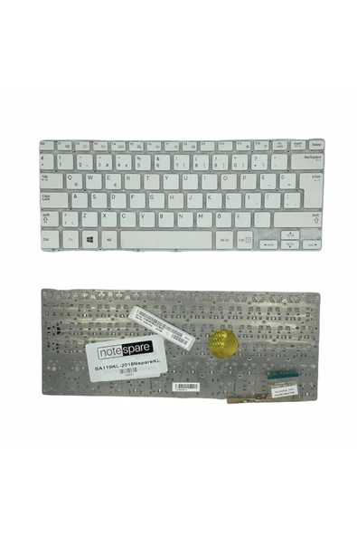Samsung ile Uyumlu Np905S3G-K01TR, Np905S3G-K04TR, Np905S3G-K08TR Notebook Klavye Beyaz TR ürün görseli 1