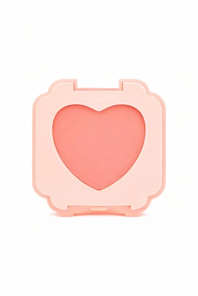 3B Trend Rose Sweet Cheeks Tekli Mat Allık No:2 Kalp Desenli Doğal Görünüm Veren Kadifemsi Mat Blush ürün görseli 1