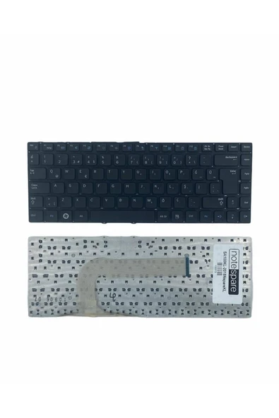 Samsung ile Uyumlu NP-QX411-A01UB, NP-QX411-W01UB, NP-QX411-W01US Notebook Klavye Siyah TR ürün görseli 1