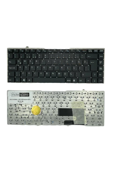 Sony ile Uyumlu Vaio VGN-FW46S, VGN-FW46Z, VGN-FW48E, VGN-FW4ZRJ Notebook Klavye Siyah TR ürün görseli 1