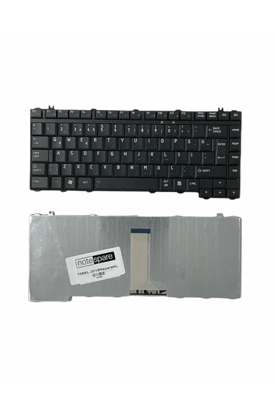 Toshiba Uyumlu Satellite A300-1ND, A300-1NO, A300-1OC, A300-1OE Klavye TR Siyah ürün görseli 1