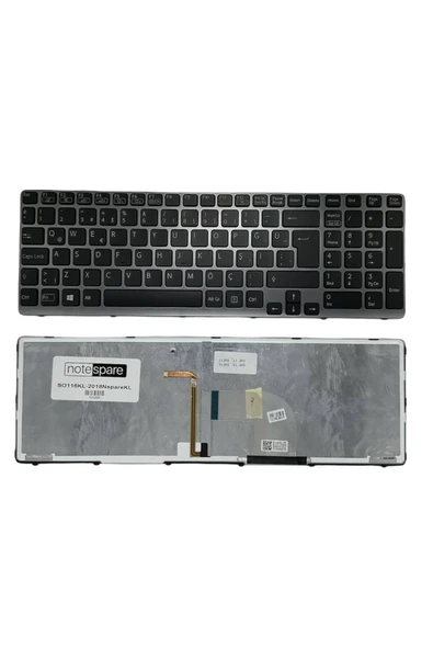 Sony Uyumlu Vaio SVE1513A4E, SVE1513B1E, SVE1513B4E Klavye TR Işıklı Siyah ürün görseli 1