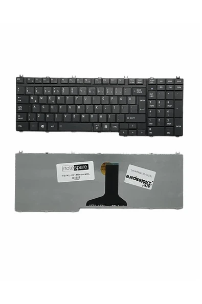 Toshiba Uyumlu Satellite L500-17L, L500-1C7, L500-1D9, L500-1DD Klavye TR Siyah ürün görseli 1