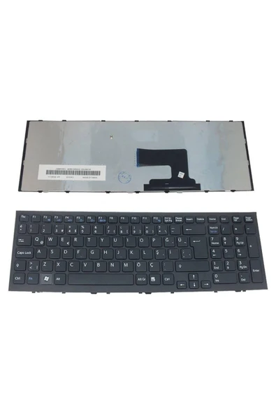 Sony Uyumlu Vaio VPCEH2C5017W, VPCEH2C5034W, VPCEH2C5035W Klavye TR Siyah ürün görseli 1