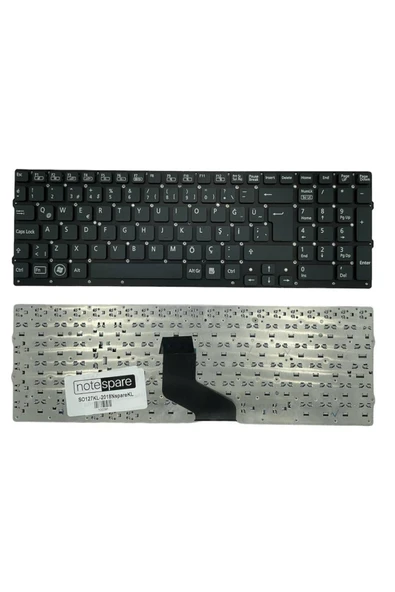 Sony ile Uyumlu VPCF24Q1E, VPC-F24Q1E Notebook Klavye Siyah TR ürün görseli 1