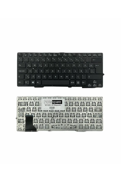 Sony ile Uyumlu Vaio SVS1311M9E, SVS1311M9R, SVS1311N9E, SVS1311P9E Notebook Klavye Siyah TR ürün görseli 1