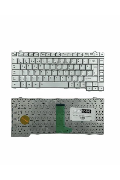 Toshiba Uyumlu V000090960, V000090970, V000100830, V000100840 Klavye TR Gümüş Gri ürün görseli 1