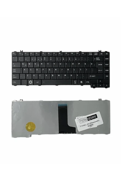 Toshiba ile Uyumlu NSK-TM1GV 0U, NSK-YM0SV, V000240050 Notebook Klavye Siyah TR ürün görseli 1