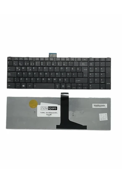 Toshiba Uyumlu Satellite C55-A-177, C55-A-17D, C55-A-17F, C55-A-17G Klavye TR Siyah ürün görseli 1