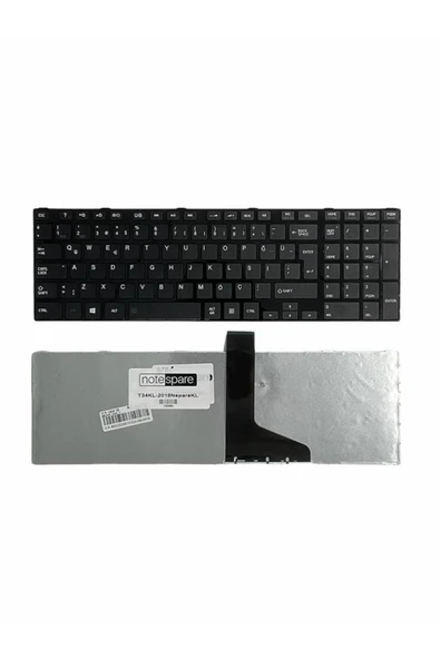 Toshiba Uyumlu Satellite C850-ST2N03, C850-ST2NX1, C850-ST2NX2, C850-ST2NX3 Klavye TR Siyah ürün görseli 1