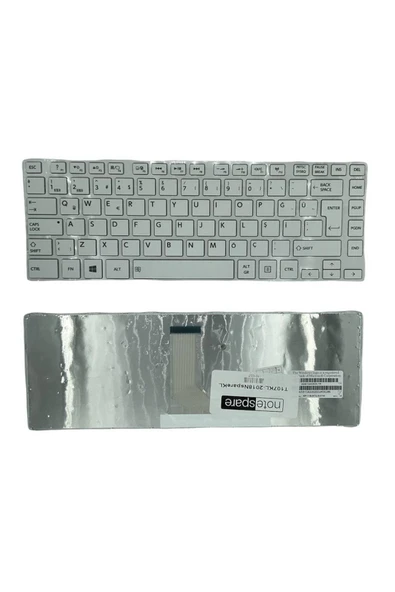 Toshiba ile Uyumlu Satellite L830, L830D, L835, L835D, L840, L840D Notebook Klavye Beyaz TR ürün görseli 1