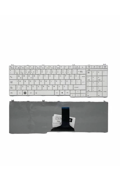 Toshiba Uyumlu Satellite L670-112, L670-11M, L670-11R, L670-13C Klavye TR Beyaz ürün görseli 1