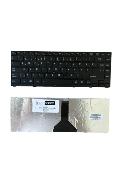 Toshiba ile Uyumlu Tecra R840-16V, R840-1C5, R840-M109, R840-M15F Notebook Klavye Siyah TR ürün görseli 1