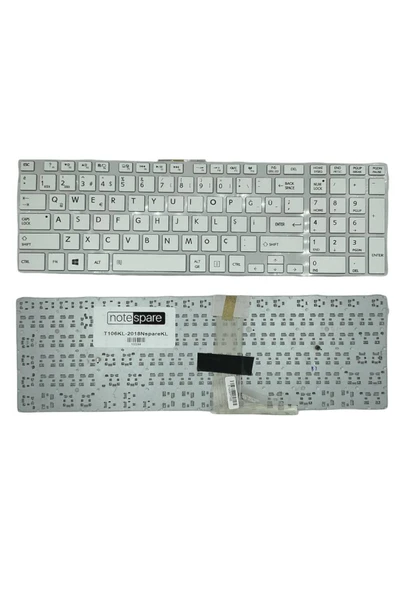Toshiba Uyumlu Satellite C55-A-131, C55-A-136, C55-A-138, C55-A-13F Klavye TR Beyaz ürün görseli 1