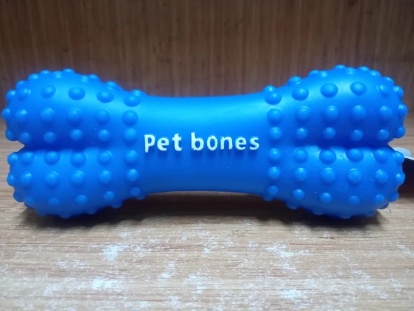 Büyük Boy Kemik Şeklinde Sesli Isırma Ve Çiğneme Oyuncak 15 CM ürün görseli 1