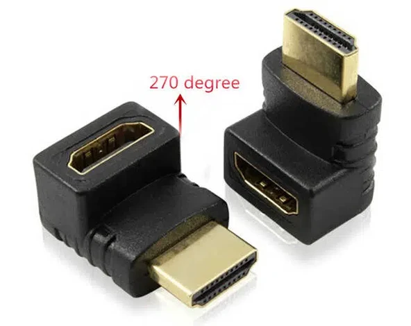 HDMI Dirsek Adaptörü Hdmi L Çevirici Uzatma Dönüştürücü 270 ürün görseli 1