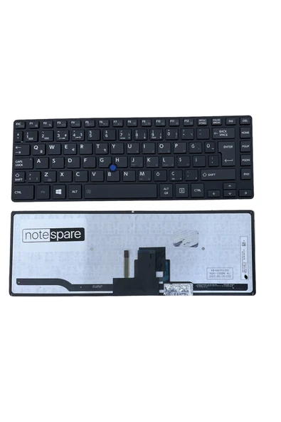 Toshiba ile Uyumlu Tecra Z40-A-17R, Z40-A-180, Z40-A-185 Notebook Işıklı Klavye Siyah TR Çerçeveli ürün görseli 1