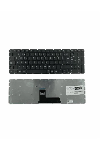 Toshiba Uyumlu Satellite L50D-C-18W, L70-C-107, L70-C-10V, L70-C-11E Klavye TR Siyah ürün görseli 1