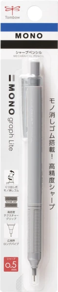 Tombow Mono Graph Lite Neutral 0.5mm Mekanik Kurşun Kalem Gri / DPA-123B ürün görseli 1