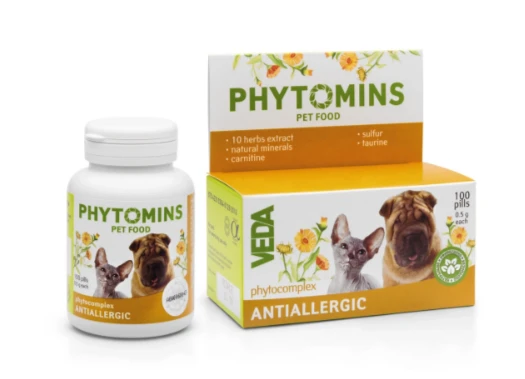 Veda Antiallergic Kedi Köpek Alerji ve Kaşıntı Vitamini 100 Tablet ürün görseli 1