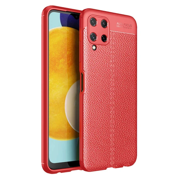 Galaxy A22 4G Kılıf Deri Desenli Kamera Korumalı Silikon ürün görseli 1