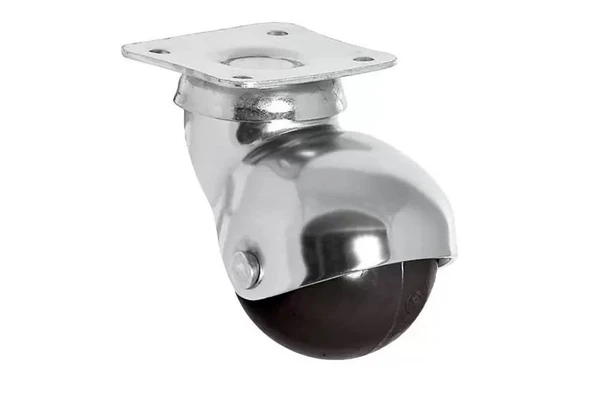 Küre Teker-Ofis Koltuk Dolap 360 Derece Döner Tablalı Metal Küre Tekerlek - 40 mm Çap ürün görseli 1