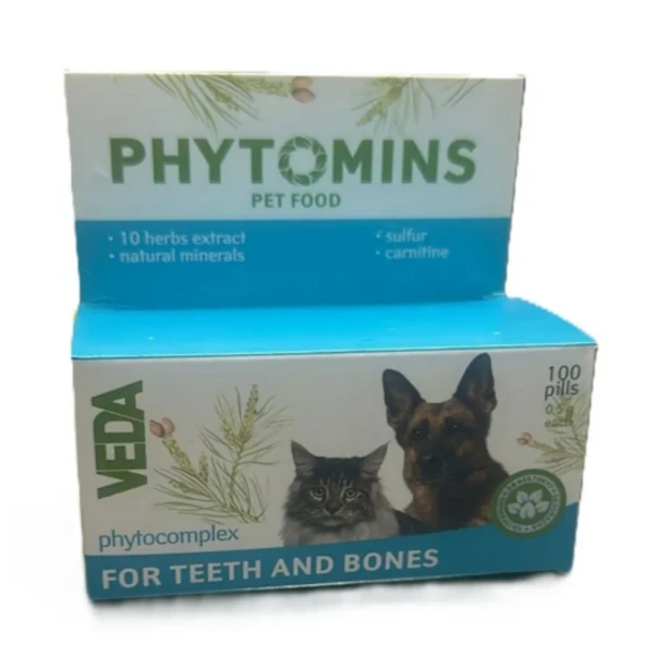 Vedavet Phytomins Teeth & Bones 100 Kapsül (Osteogenez ve Dentin Remineralizasyonu) ürün görseli 1