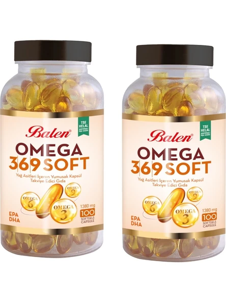 Balen Omega 3-6-9 1380 mg 100 Kapsül 2'li ürün görseli 1