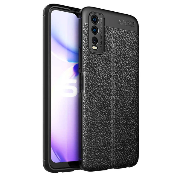 Vivo Y11S Kılıf Deri Desenli Kamera Korumalı Silikon ürün görseli 1