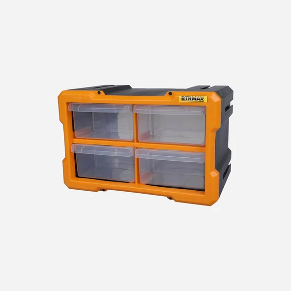 RTR RCA6013 Modüler Monoblok Çekmece Seti 4’lü Darbelere Dayanıklı Organizer Vida Parça Kutusu 267x158x170 mm ürün görseli 1