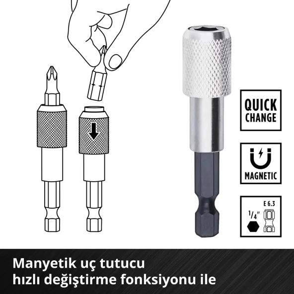 Einhell M‑CASE 33 Parça Uç Seti 49118903 - Resim 6