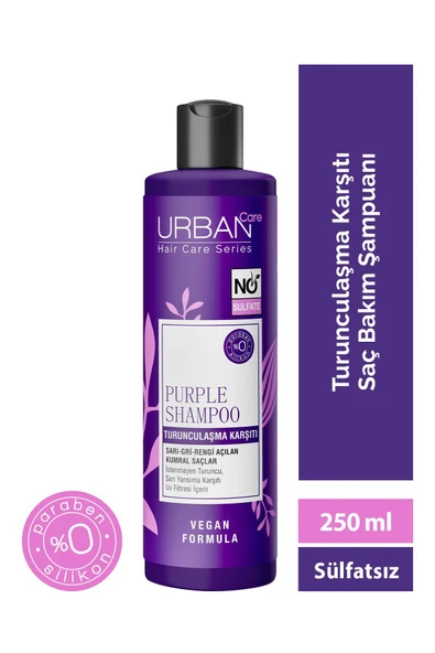 Urban Care Mor Turunculaşma Karşıtı Saç Bakım Şampuanı - Sülfatsız - Vegan - 250 ml ürün görseli 1