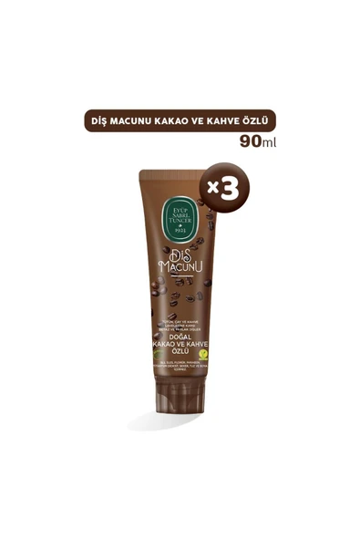 Eyüp Sabri Tuncer Doğal Kakao Ve Kahve Özlü Diş Macunu 90 Ml X 3 Adet ürün görseli 1