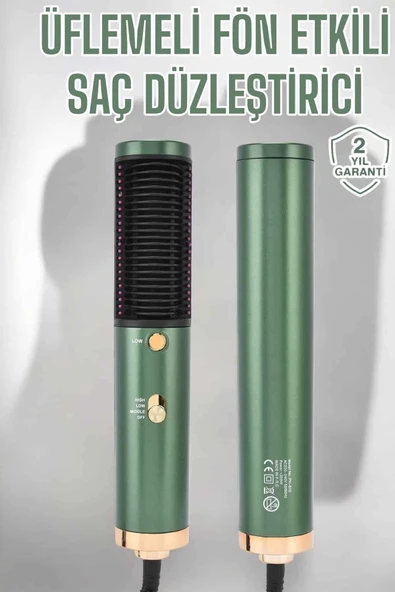 Üflemeli Fön Tarak Düzleştirici Seramik Kaplama Elektriklenme Karşıtı P56730S8624 ürün görseli 1
