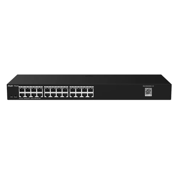 RUIJIE 24port REYEE RG-ES224GC GIGABIT Yönetilebilir Switch RackMount ürün görseli 1