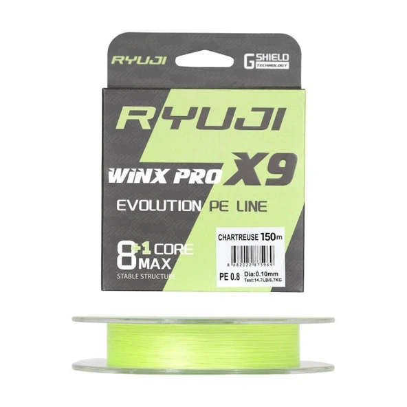 Ryuji Winx Pro x9 150 Mt Chartreuse İp Misina ürün görseli 1