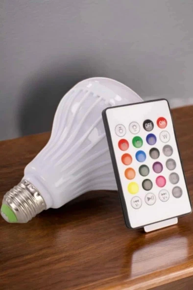 Kablosuz Bluetooth Hoparlör Led Lamba P58194S4896 - Resim 2