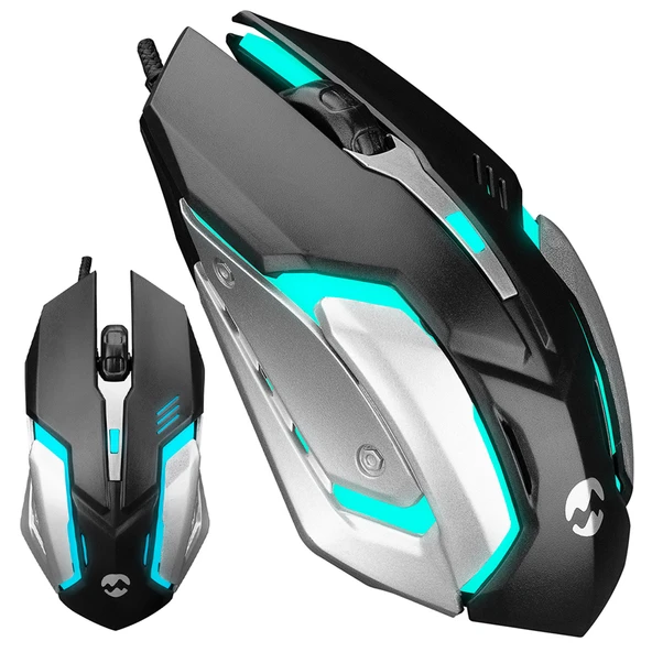 Everest SM-G72 Işıklı USB Kablolu Optik Oyuncu (Gaming) Mouse ürün görseli 1