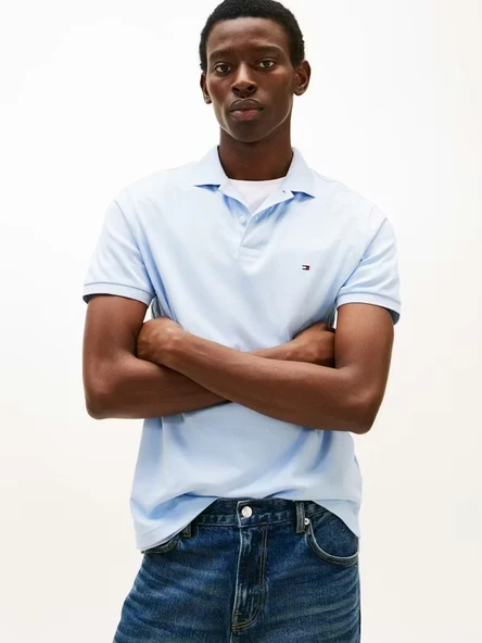 Tommy Hilfiger MW0MW39994C1O Liquid Cotton Reg Seasonal Erkek Polo Tişört ürün görseli 1
