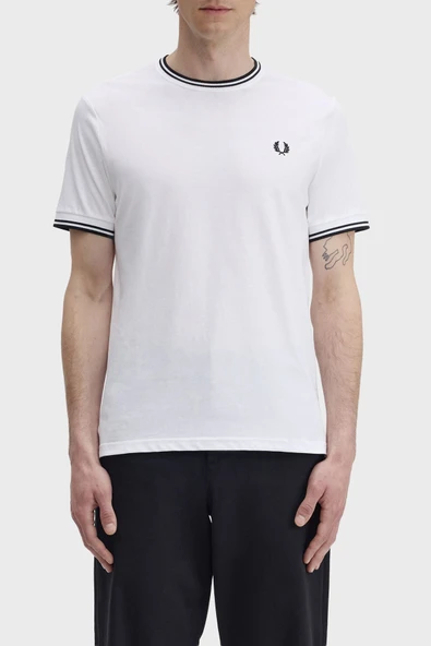 Fred Perry M1588V-100 Twin Tipped Erkek Tişört ürün görseli 1