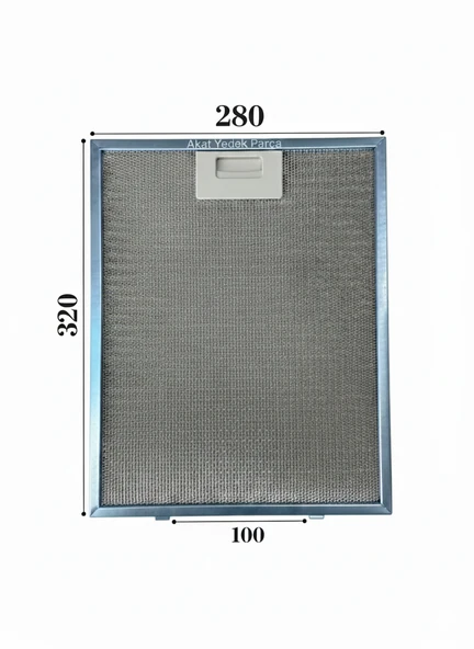 Teka İle Uyumlu TCE60 Aspiratör Davlumbaz Metal Yağ Filtresi ürün görseli 1