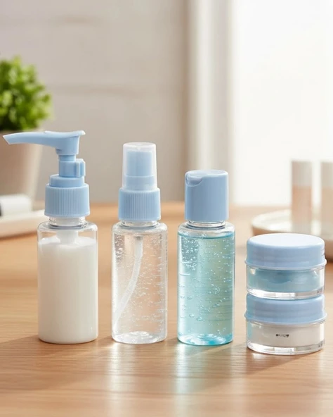 Seyahat İçin 5’li Şeffaf Dolum Şişesi Seti 30 Ml ürün görseli 1