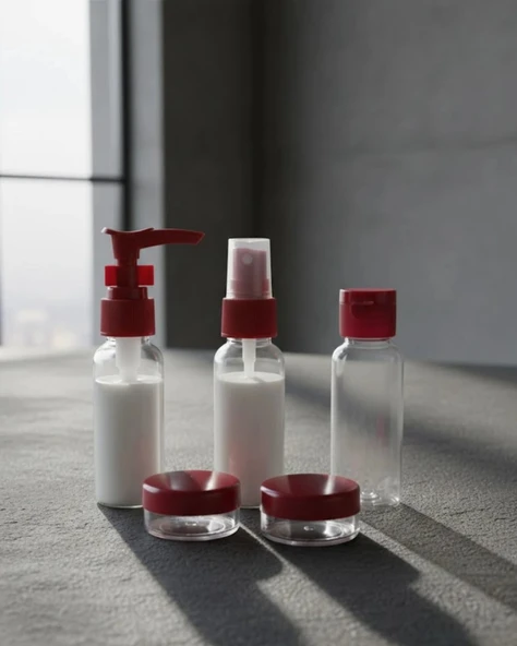 5 Parça Seyahat Dolum Şişesi Seti 30 Ml Hafif Tasarım ürün görseli 1
