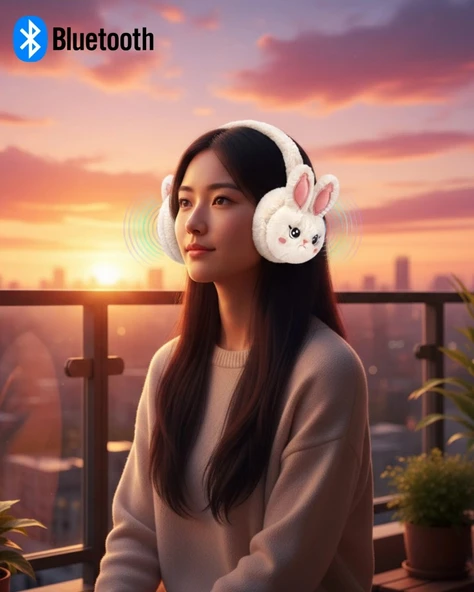 Peluş Kablosuz Bluetooth Kulaklık Çocuk Ve Genç Kullanıma Uygun ürün görseli 1